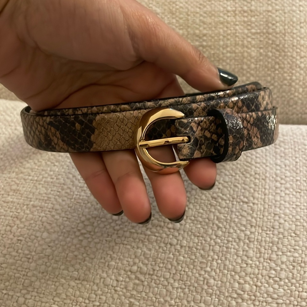 Snakeskin Zara Belt